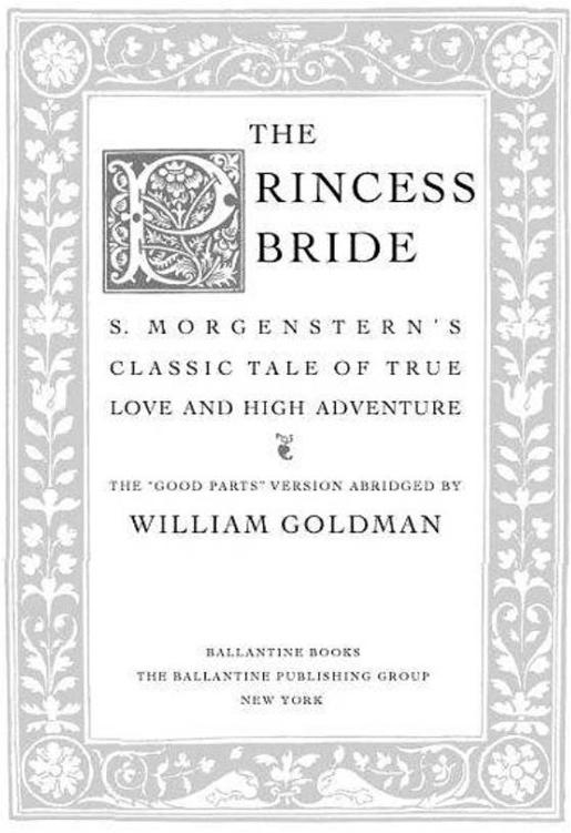 the princess bride book abridged